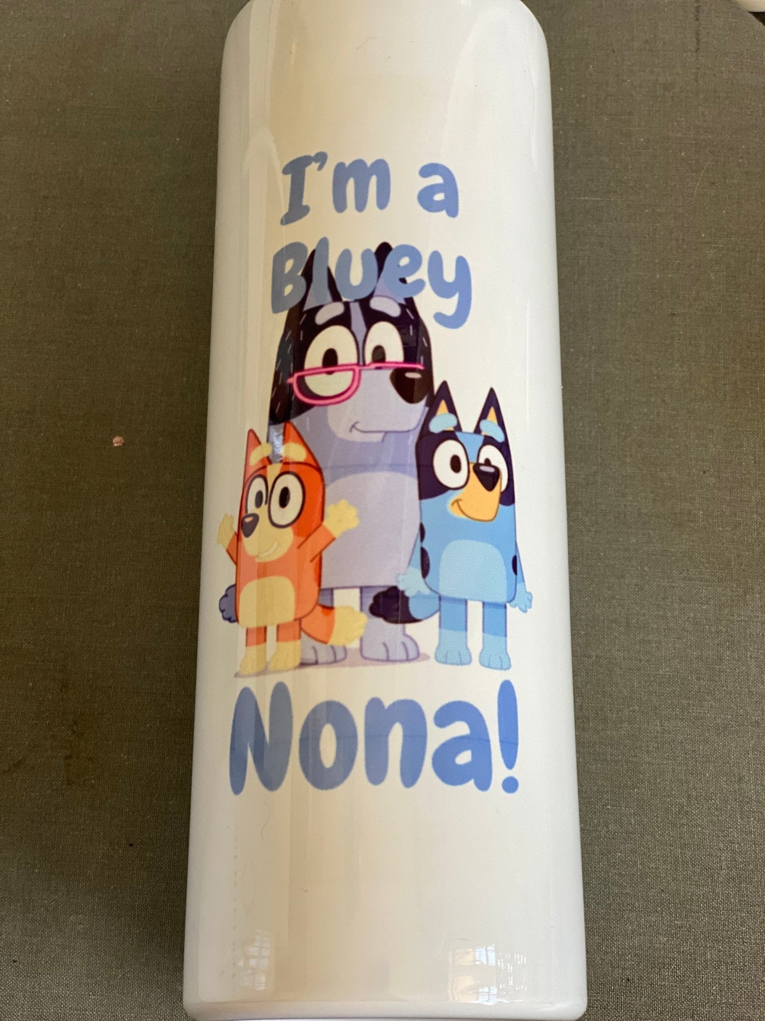 Water Bottle, Bluey, Blueytumbler, Kid Tumbler, Travel Cup, Gift for Her,  Gift for Him, Birthday, Personalize, Cartoon Tumbler 